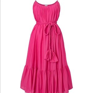 NWT Rhode Lea Dress in Hot Pink Size S